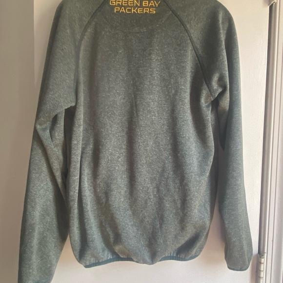 Green Bay Packers Gray‎ Quarter-Zip Sweater XS - Picture 3 of 4
